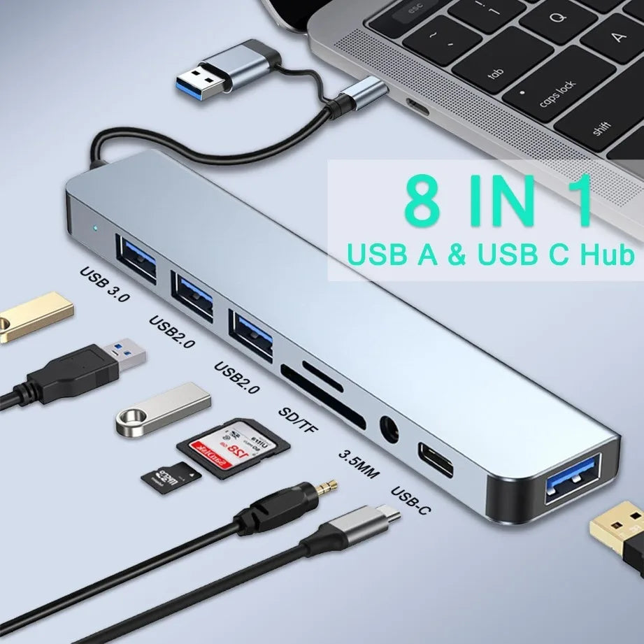 8-in-2 USB-C Hub