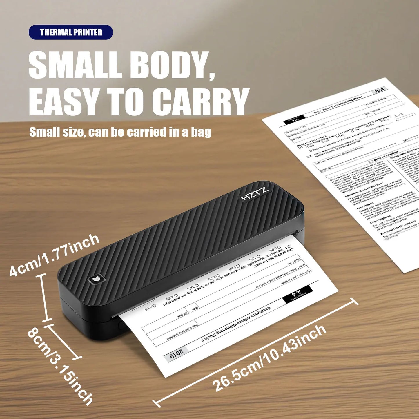Inkless Portable Thermal Printer