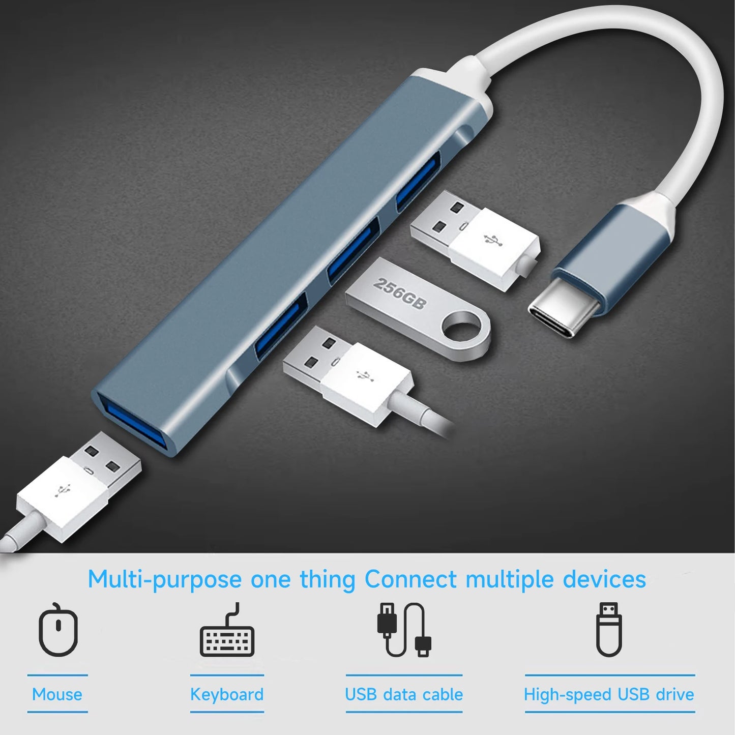 4-in-1 USB-C Hub