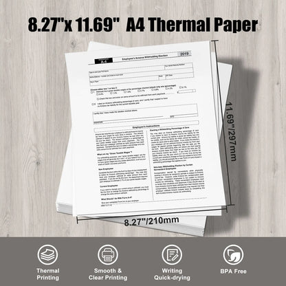 Inkless Portable Thermal Printer