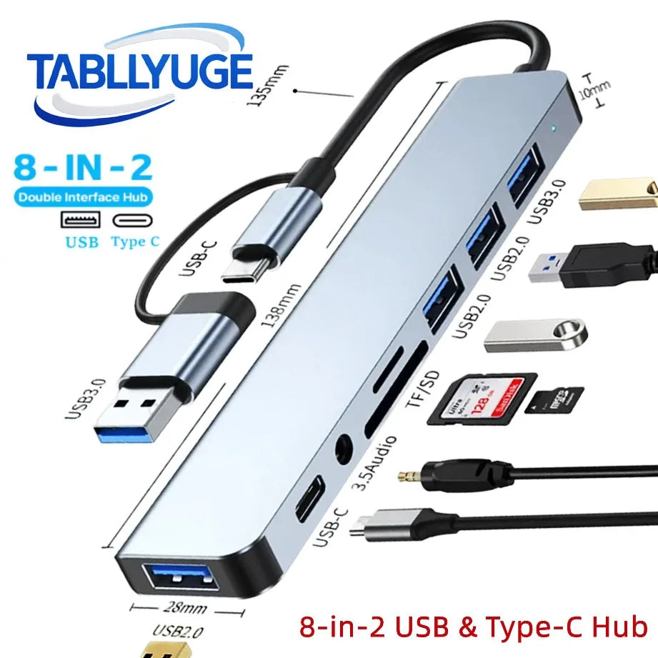 8-in-2 USB-C Hub