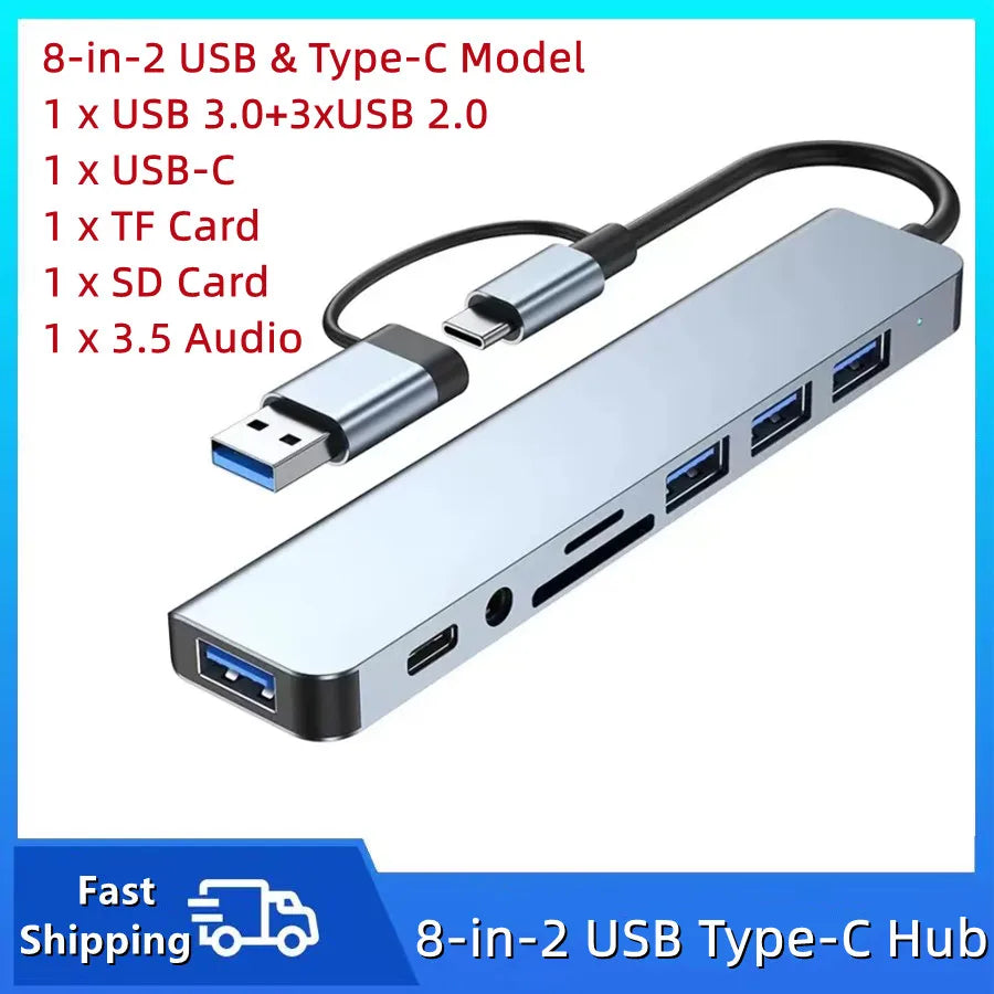 8-in-2 USB-C Hub